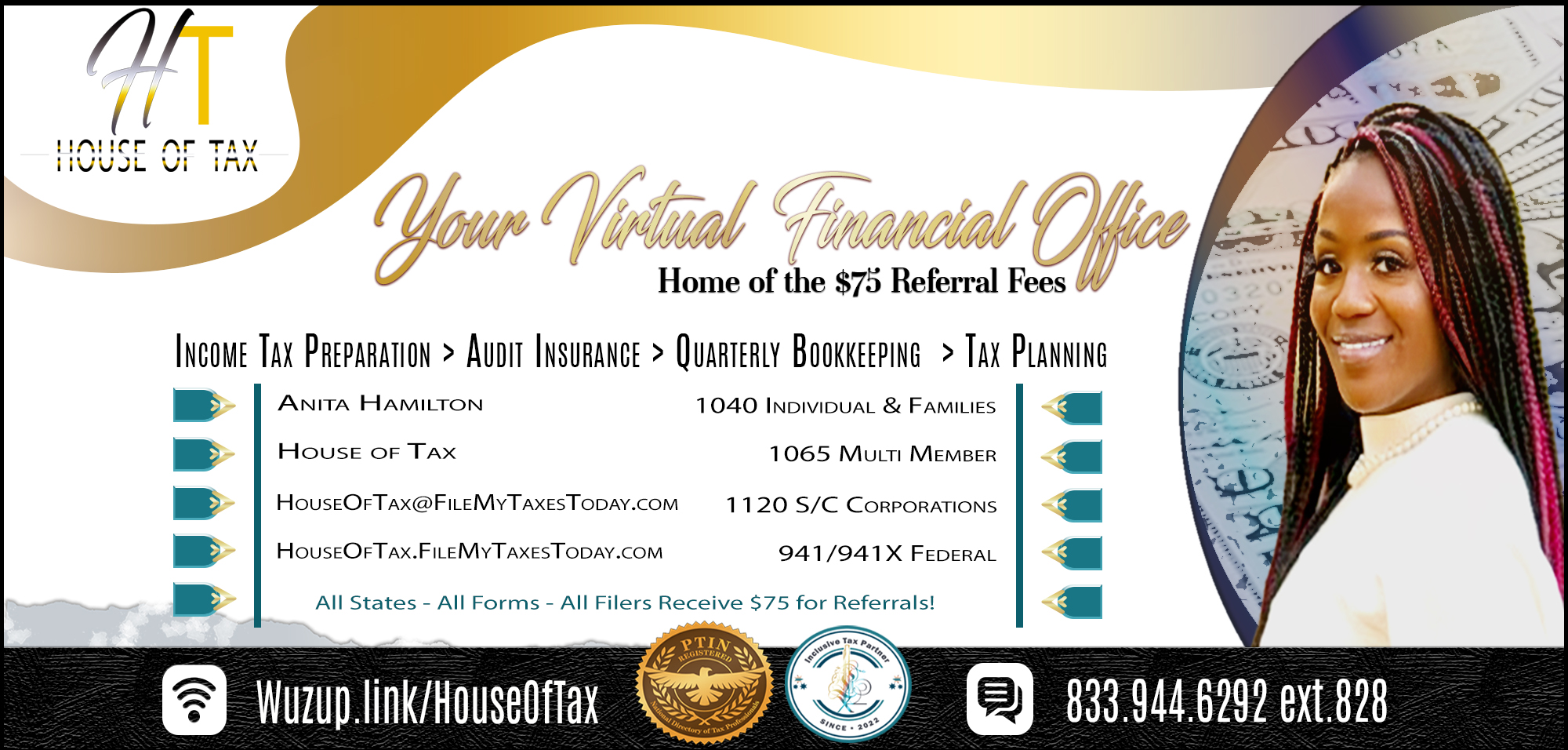 House of Taxes Business Card