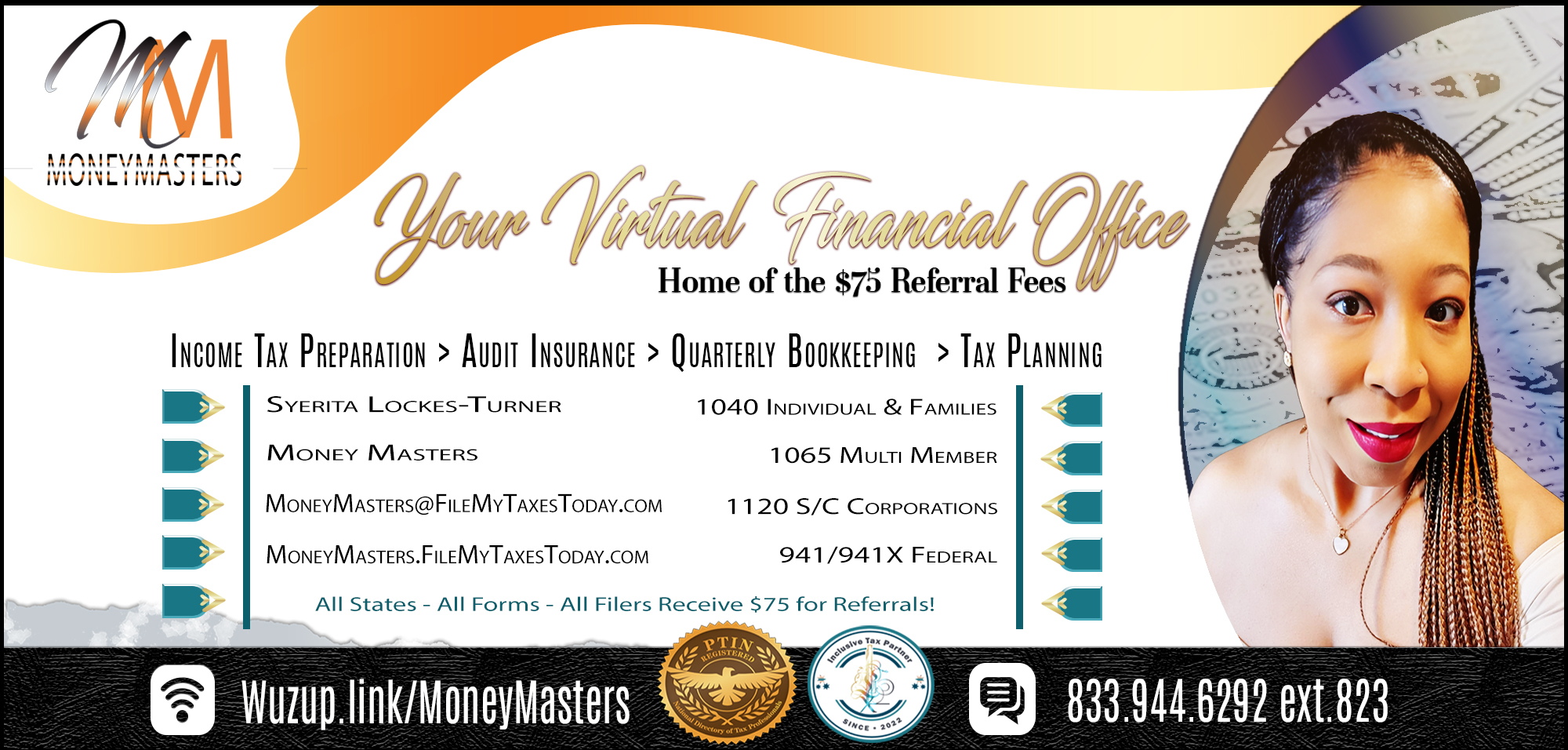 MoneyMasters Business Card