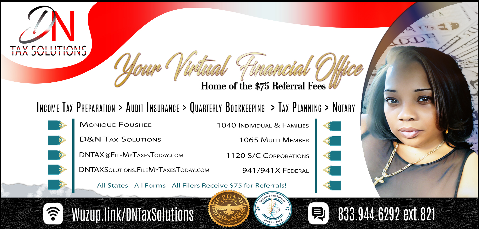 DN Taxes Business Card