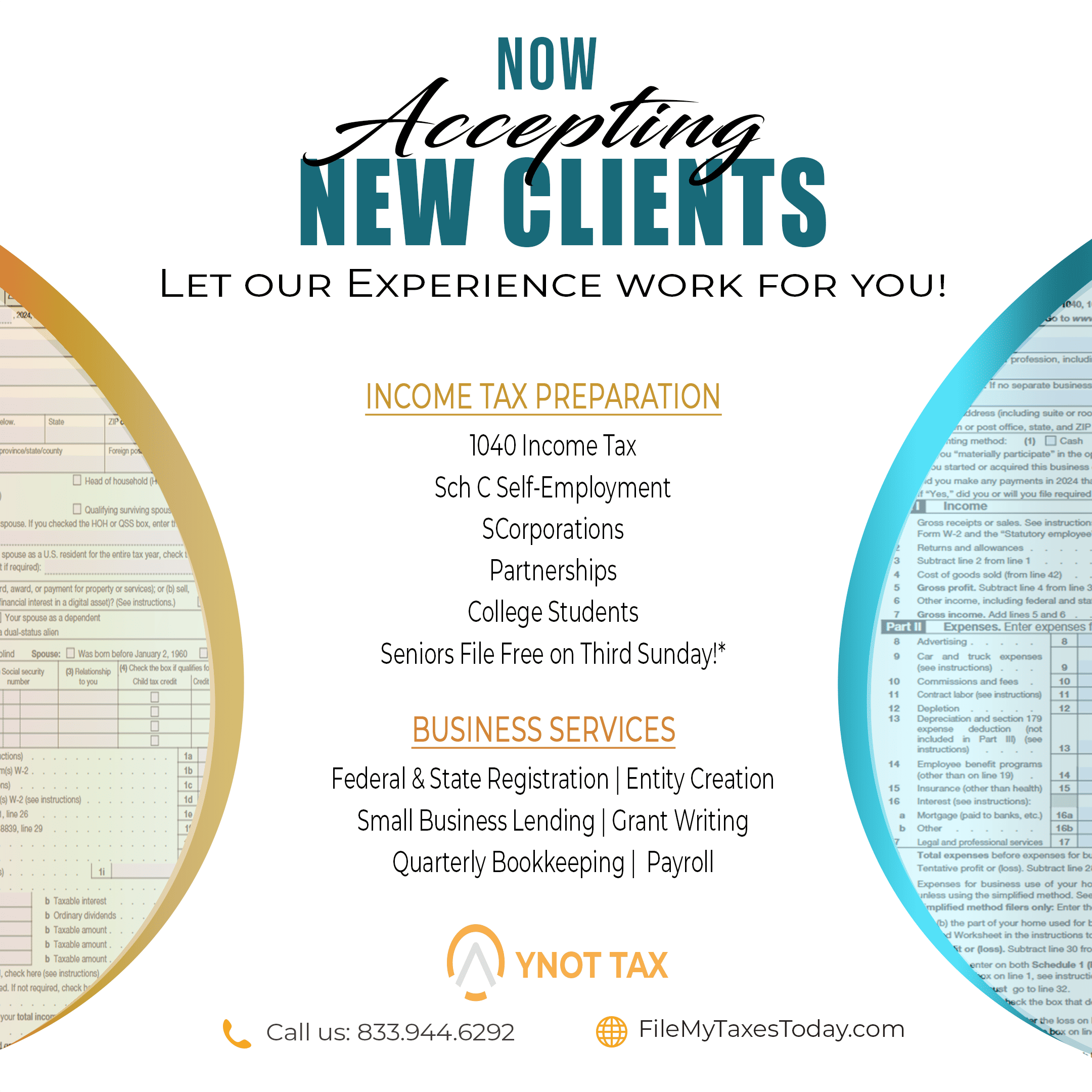 New Clients are Welcome at File My Taxes Today