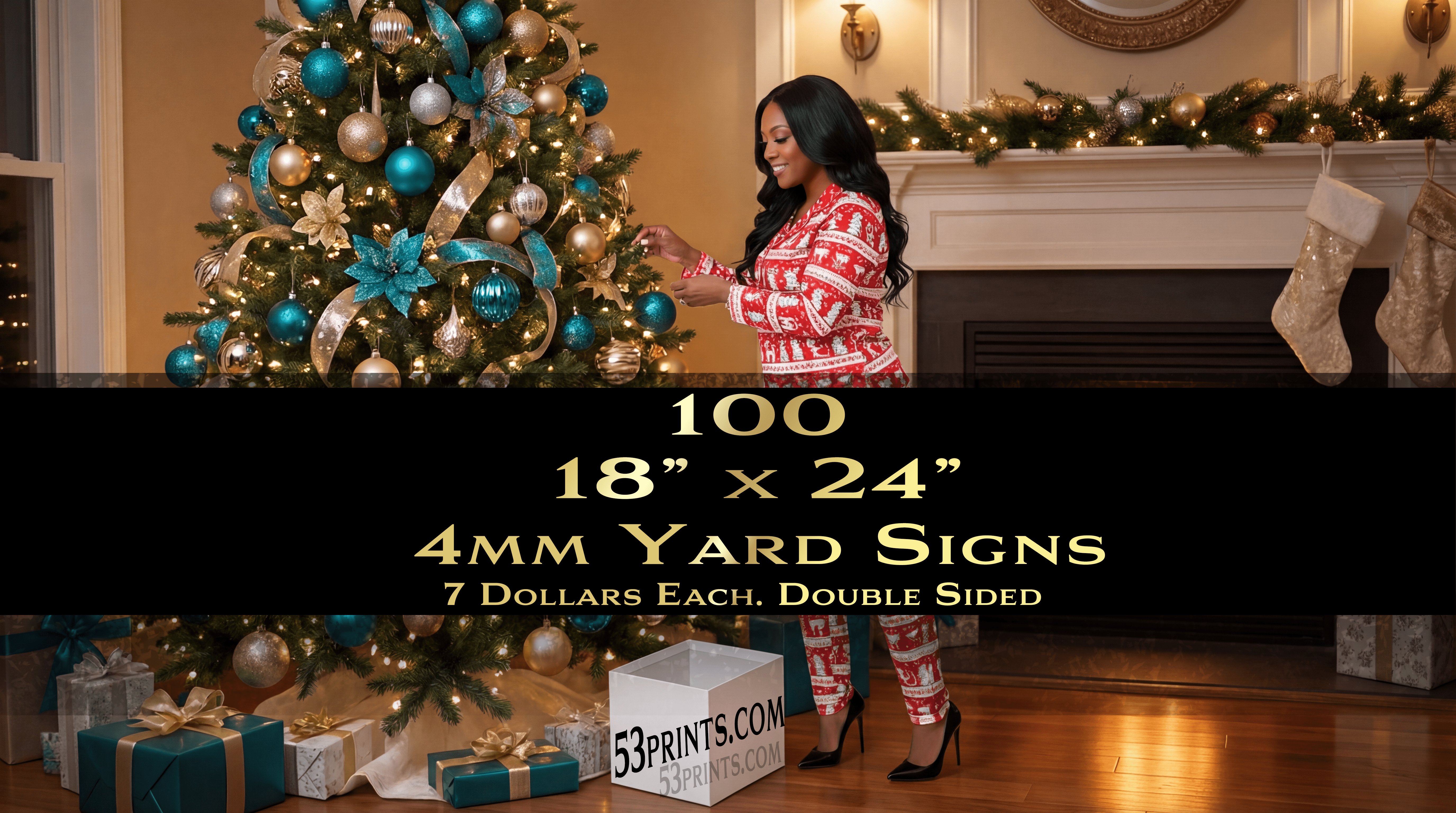 Bulk Yard Signs - the more you order the less it cost.